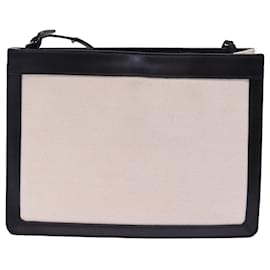 Balenciaga-Sac à épaule Pochette Navy BALENCIAGA en toile noir et blanc 339937 Auth bs14976-Noir,Blanc