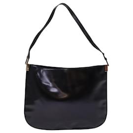 Gucci-GUCCI Shoulder Bag Leather Black Auth ac3022-Black