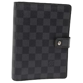 Louis Vuitton-LOUIS VUITTON Damier Graphite Agenda MM Day Planner Cover R20242 LV Auth 76446-Other