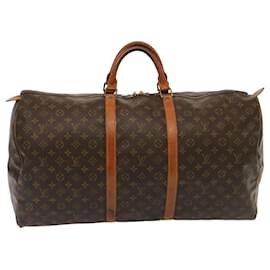 Louis Vuitton-LOUIS VUITTON Monogram Keepall 60 Boston Bag M41422 LV Auth 76674-Monogram