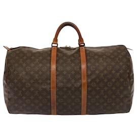 Louis Vuitton-LOUIS VUITTON Monogram Keepall 60 Boston Bag M41422 LV Auth 76674-Monogram