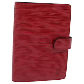 Louis Vuitton-LOUIS VUITTON Epi Agenda PM Couverture de Planificateur de Jour Rouge R20057 LV Auth bs15141-Rouge