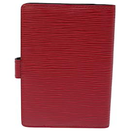 Louis Vuitton-LOUIS VUITTON Epi Agenda PM Day Planner Cover Red R20057 LV Auth bs15141-Red