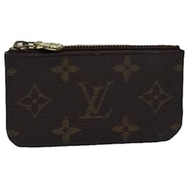 Louis Vuitton-LOUIS VUITTON Monogram Pochette Cles Coin Purse M62650 LV Auth ac3000-Monogram