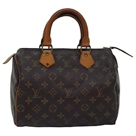 Louis Vuitton-LOUIS VUITTON Monogram Speedy 25 Hand Bag M41528 LV Auth yk12749-Monogram