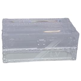 Louis Vuitton-LOUIS VUITTON Clear Trunk Paper Weight Clear LV Auth 76781-Other