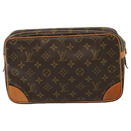 Louis Vuitton-LOUIS VUITTON Monogram Compiegne 28 Clutch Bag M51845 LV Auth yk12736-Monogram