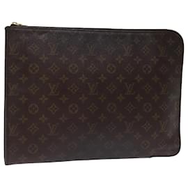 Louis Vuitton-LOUIS VUITTON Monogram Poche Document Briefcase M53400 LV Auth 77514-Monogram