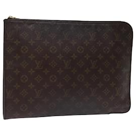 Louis Vuitton-LOUIS VUITTON Monogram Poche Document Mallette M53400 LV Auth 77514-Monogramme