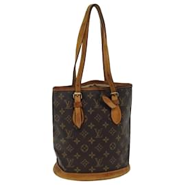 Louis Vuitton-LOUIS VUITTON Monogram Bucket PM Shoulder Bag M42238 LV Auth bs14896-Monogram