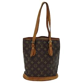 Louis Vuitton-LOUIS VUITTON Monogram Bucket PM Shoulder Bag M42238 LV Auth bs14896-Monogram