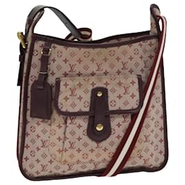 Louis Vuitton-LOUIS VUITTON Monogram Mini Besace Mary Kate Bag Red M92321 LV Auth yk12788-Red