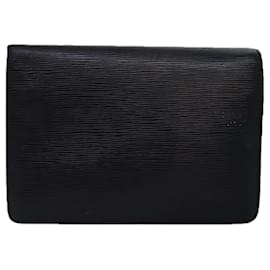 Louis Vuitton-LOUIS VUITTON Epi Serie Dragonne Hand Bag Black Noir M52612 LV Auth bs14895-Black