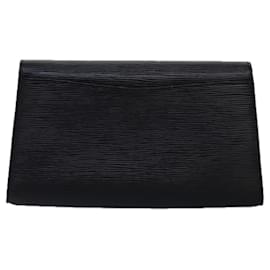 Louis Vuitton-LOUIS VUITTON Pochette Epi Art Déco Noire M52632 LV Auth am6314-Noir