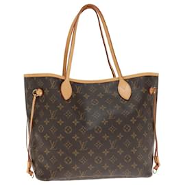 Louis Vuitton-LOUIS VUITTON Monogram Neverfull MM Tote Bag M40156 LV Auth 74899-Monogram