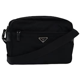 Prada-PRADA Shoulder Bag Shoulder Bag Black Auth 76643-Black