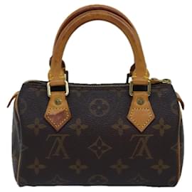 Louis Vuitton-LOUIS VUITTON Monogram Mini Speedy Hand Bag M41534 LV Auth yk12936-Monogram