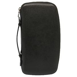 LOUIS VUITTON Taiga Organizer Atoll Reisetasche Ardoise M30652 LV Auth 76244 Grau