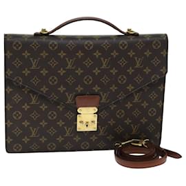 Louis Vuitton-LOUIS VUITTON Monogram Porte Documents Bandouliere Bag M53338 LV Auth am6315-Monogram