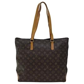 Louis Vuitton-LOUIS VUITTON Monogram Cabas Mezzo Tote Bag M51151 LV Auth 76357-Monogram