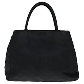 Prada-PRADA Hand Bag Nylon Black Auth 77356-Black