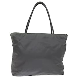 Prada-PRADA Hand Bag Nylon Gray Auth bs14975-Grey