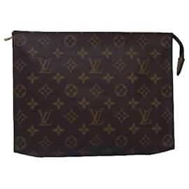 Louis Vuitton-LOUIS VUITTON Monogram Poche Toilette 26 Pouch M47542 LV Auth 77272-Monogramme