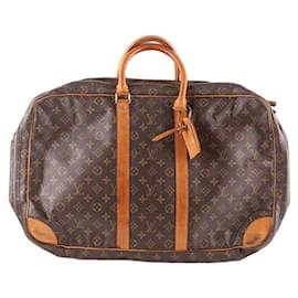 Louis Vuitton-Leather travel bag-Brown