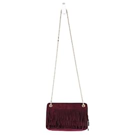 SéZane-Leather shoulder bag-Dark red