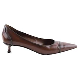 Gucci-Leather heels-Brown