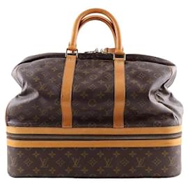 Louis Vuitton-Leather travel bag-Brown