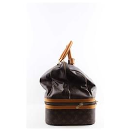 Louis Vuitton-Leather travel bag-Brown