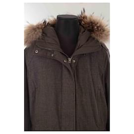 Autre Marque-Cotton coat-Brown