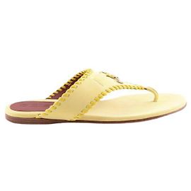 Loro Piana Sandali in pelle Giallo