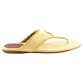 Loro Piana-Leather sandals-Yellow