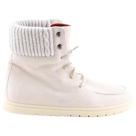 Loro Piana-Leather boots-Cream