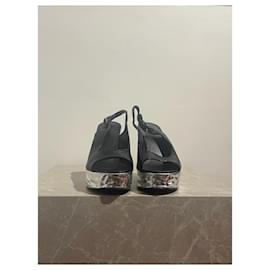 Chanel-CHANEL  Sandals T.EU 38.5 Leather-Black