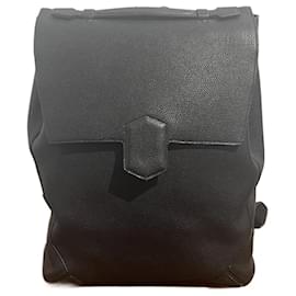Hermès-HERMES  Backpacks T.  Leather-Black
