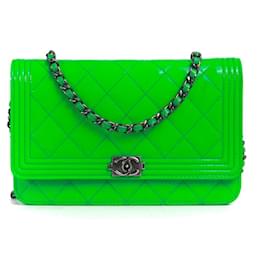Chanel-CHANEL  Handbags T.  Leather-Green
