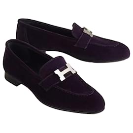 Hermès-Hermès loafers model Paris 37.5-Purple