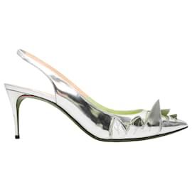 Christian Louboutin-CHRISTIAN LOUBOUTIN Heels T.EU 40 Cloth-Silvery
