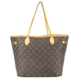 Louis Vuitton-Louis Vuitton Neverfull MM Shopper Bag Canvas Monogram-Brown