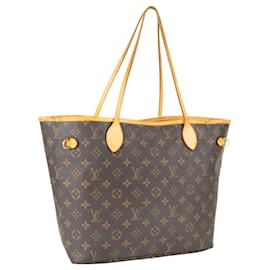 Louis Vuitton-Louis Vuitton Neverfull MM Shopper Bag Canvas Monogram-Brown