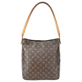 Louis Vuitton-Louis Vuitton Canvas Monogram Looping GM Shoulder Bag-Brown