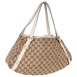 Gucci-Gucci GG Monogram Abbey Shopper Bag-Beige