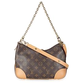 Louis Vuitton-Boulogne Tasche aus natürlichem Monogramm-Canvas von Louis Vuitton-Braun