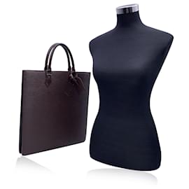 Louis Vuitton-Vintage Brown Epi Leather Sac Plat GM Tote Shopping Bag-Brown