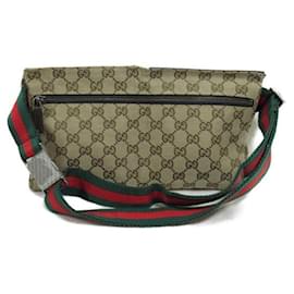 Gucci-Gucci GG Canvas Belt Bag Canvas Belt Bag 28566 in Good condition-Brown