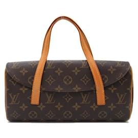 Louis Vuitton-Louis Vuitton Sonatine Canvas Handbag M51902 in Good condition-Brown