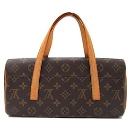 Louis Vuitton-Sac à main en toile Louis Vuitton Sonatine M51902 en bon état-Marron